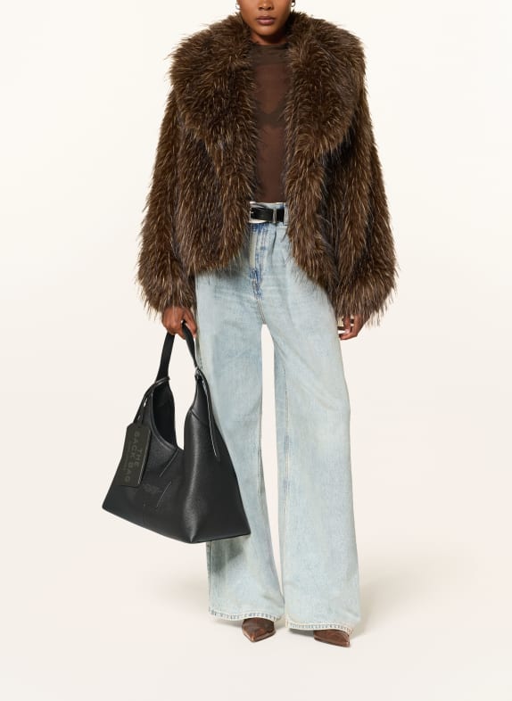 MARC JACOBS Väska THE BELTED SACK SVART / SILVER