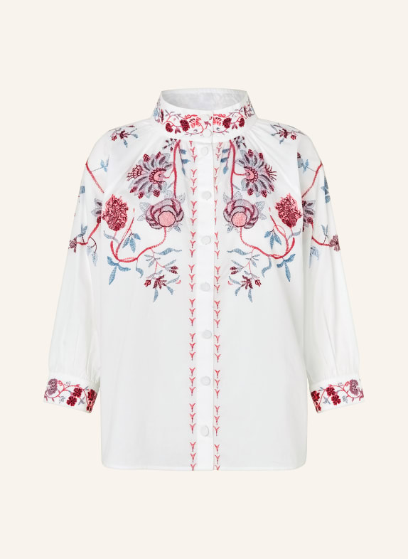dea kudibal Blouse EMIDEA BLANC / ROUGE CLAIR / BLEU CLAIR