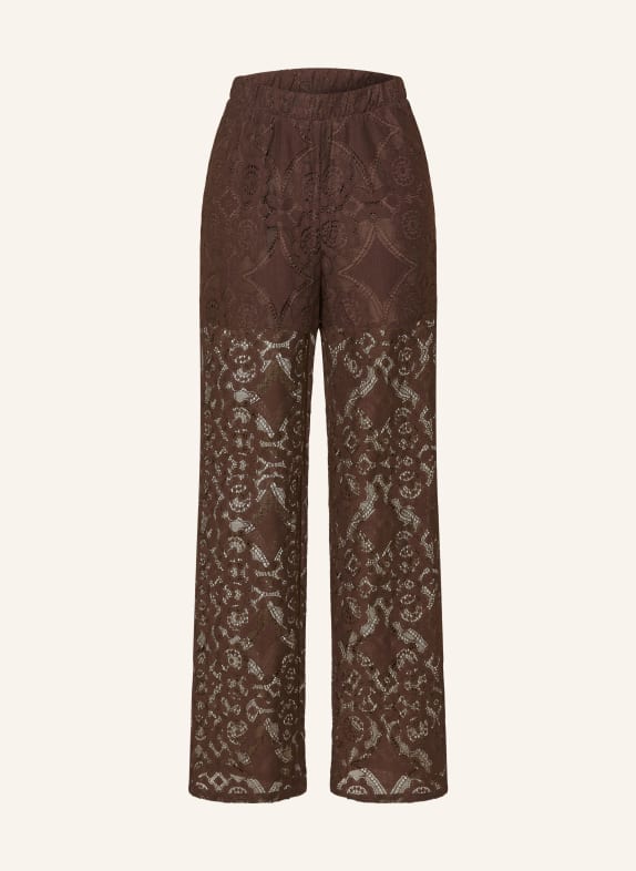 Y.A.S. Spitzenhose DUNKELBRAUN