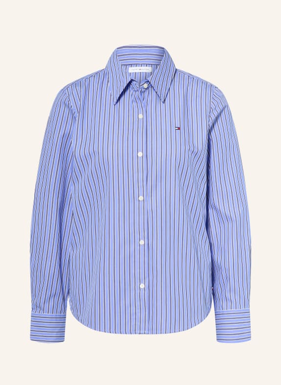 TOMMY HILFIGER Overhemdblouse LICHTBLAUW / DONKERBLAUW / WIT