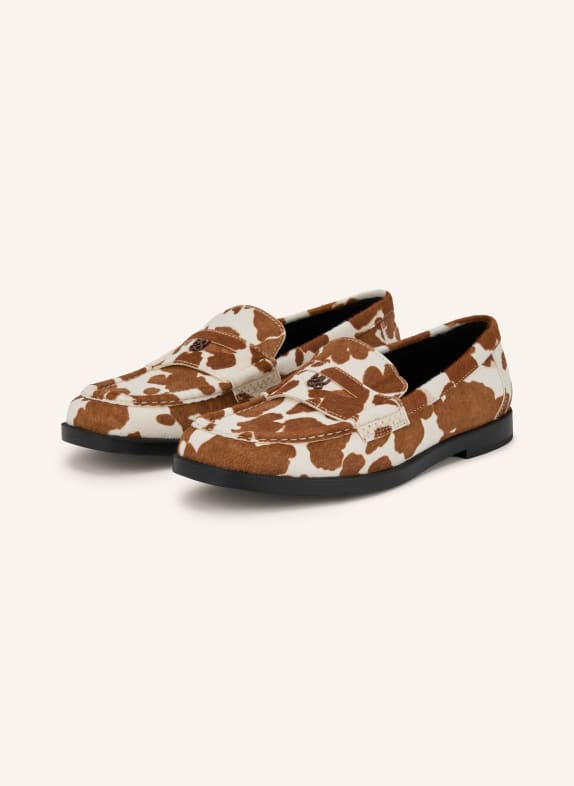HUGO LIORA Penny loafer BROWN / WHITE