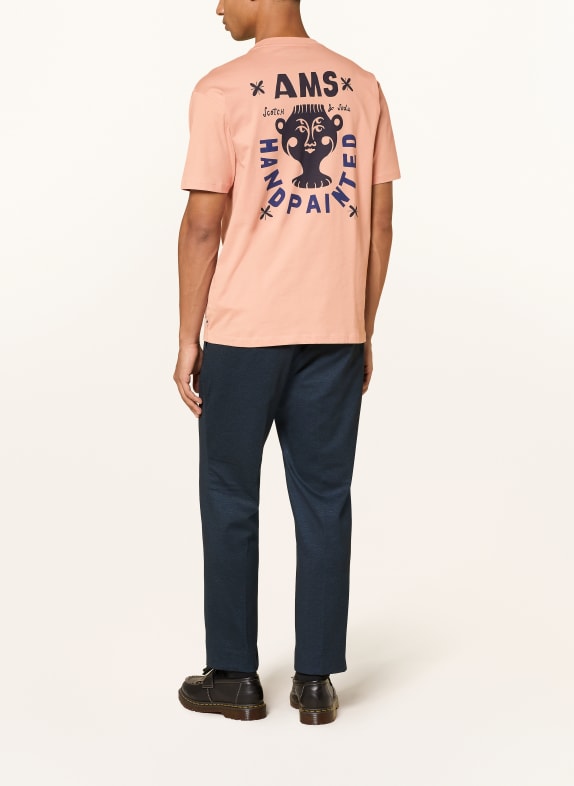 SCOTCH & SODA T-shirt ROSÉGOUD / DONKERBLAUW / BLAUW