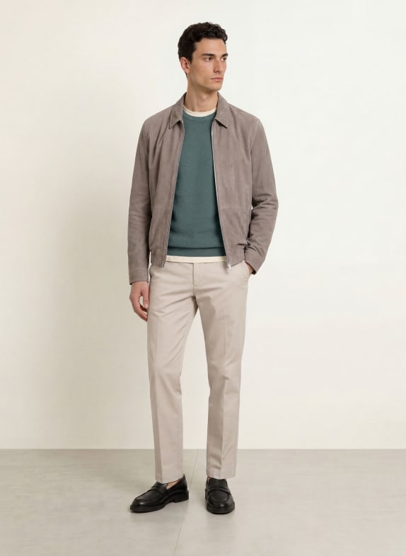 Marc O'Polo Piqué-Pullover DUNKELGRAU