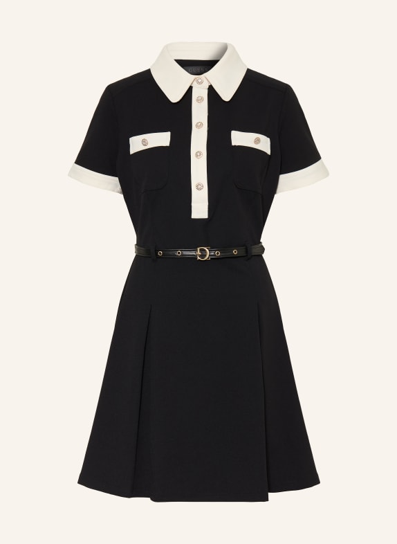 GUESS CLAUDIE Dress BLACK / CREAM