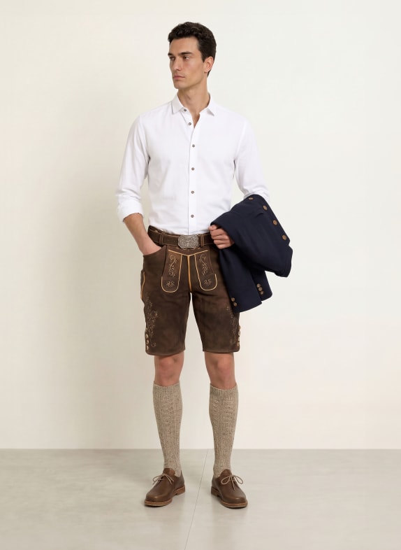 OLYMP Traditionell skjorta, casual, normal passform VIT