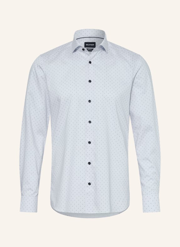OLYMP Chemise Level Five body ajustée BLANC / BLEU CLAIR / BLEU FONCÉ