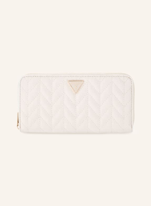 GUESS STACEY LARGE Wallet WHITE / GOLD