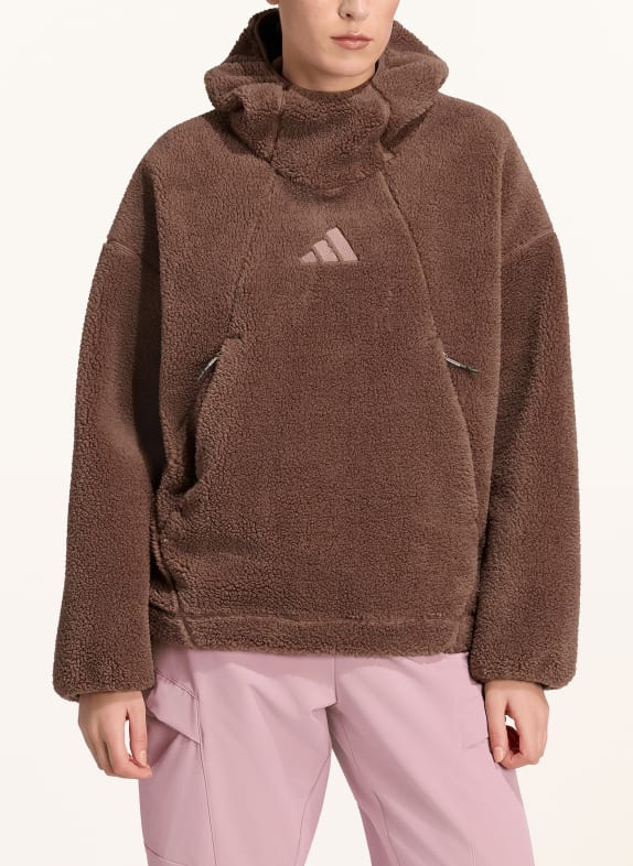 adidas TERREX Fleecehoodie XPLORIC CLIMAWARM HIGH PILE TAUPE
