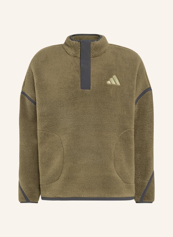 adidas TERREX MULTI ESSENTIAL Fleece Half-zip Sweater OLIVE / DARK GRAY