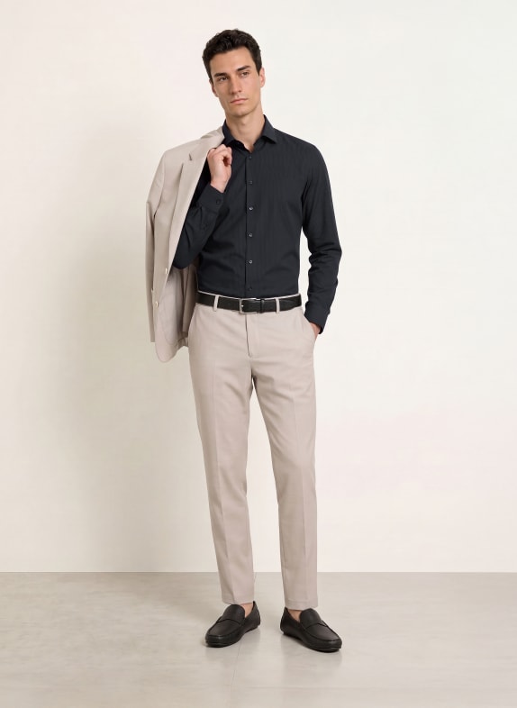 OLYMP Hemd No. Six super slim DUNKELBLAU