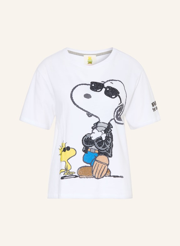 Princess GOES HOLLYWOOD T-shirt met strass-steentjes WIT / GEEL / ZWART