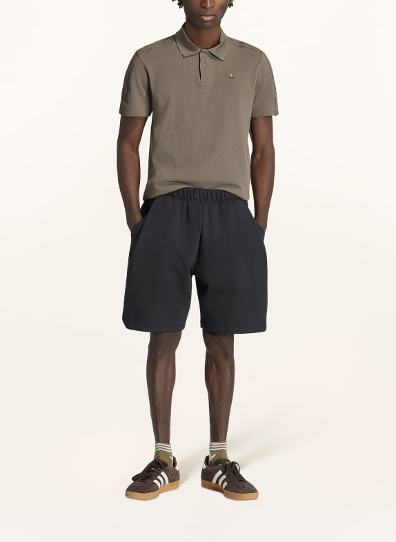 adidas Originals Piqué-poloshirt met 3 strepen OLIJF