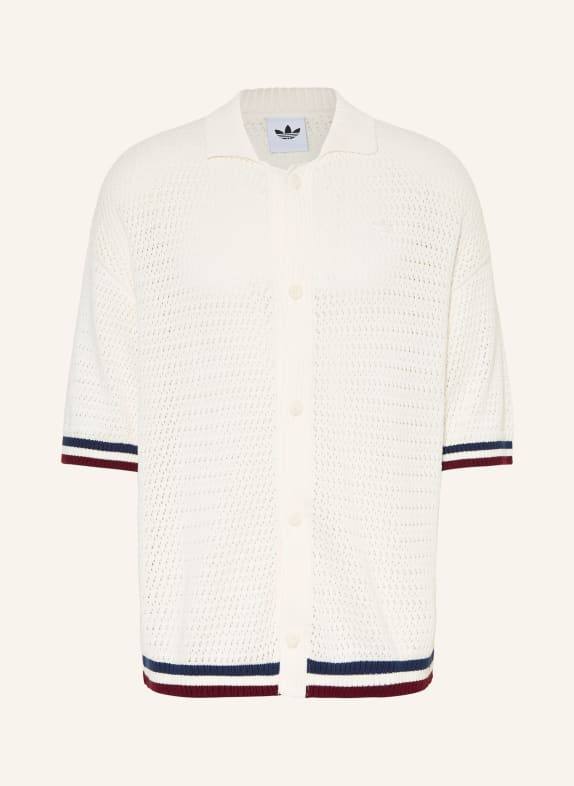 adidas Originals Strickhemd MUNICH Loose Fit CREME / DUNKELROT / DUNKELBLAU