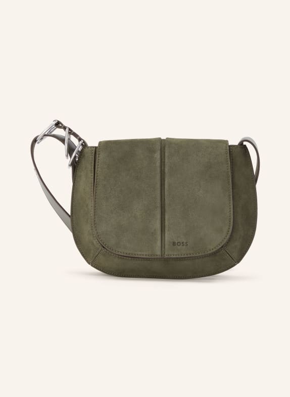 BOSS CLARICE Crossbody Bag DARK GREEN / SILVER