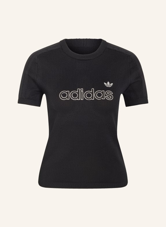 adidas Originals T-shirt MESH CALI en maille NOIR / BLANC