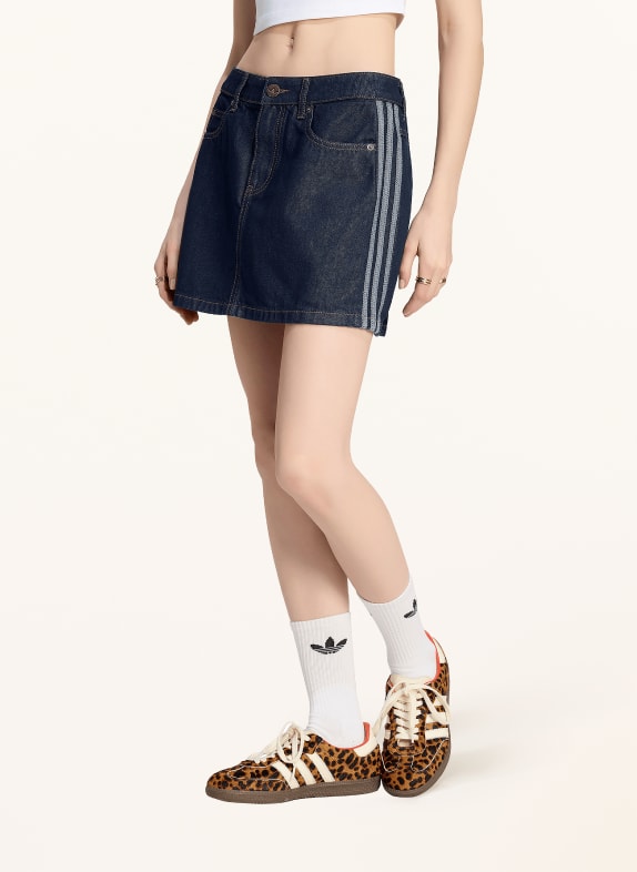 adidas Originals Jeansrok met 3 strepen DONKERBLAUW