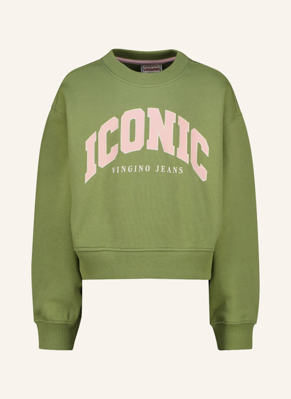 VINGINO Sweatshirt NADIEN GRÜN / HELLROSA / CREME