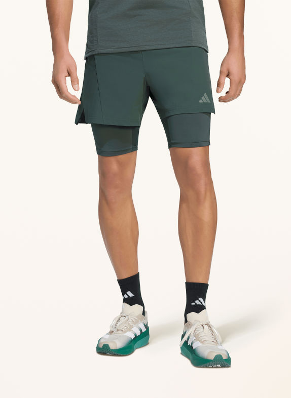 adidas 2-in-1 running shorts D4T TEAL