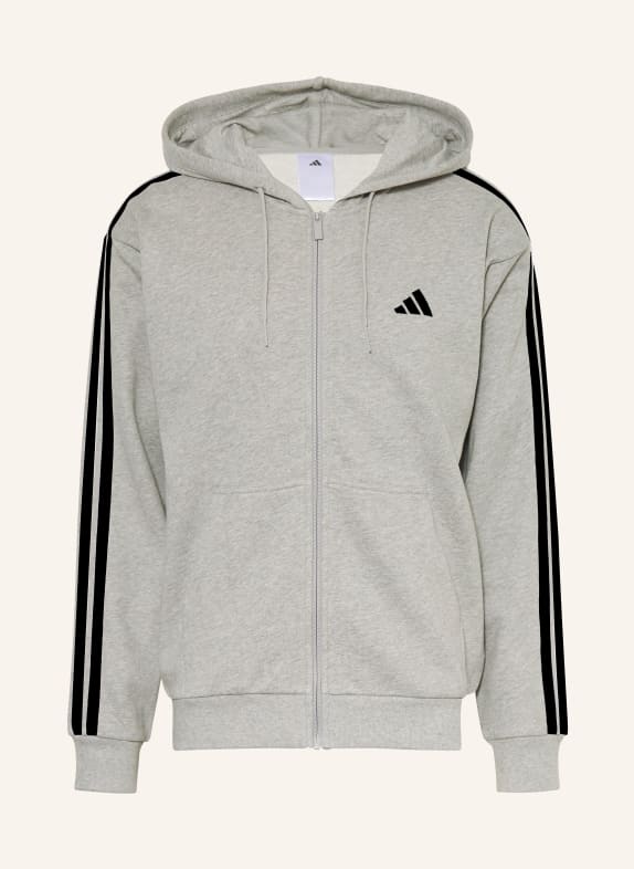 adidas Sweatvest ESSENTIALS 3-STREEP GRIJS