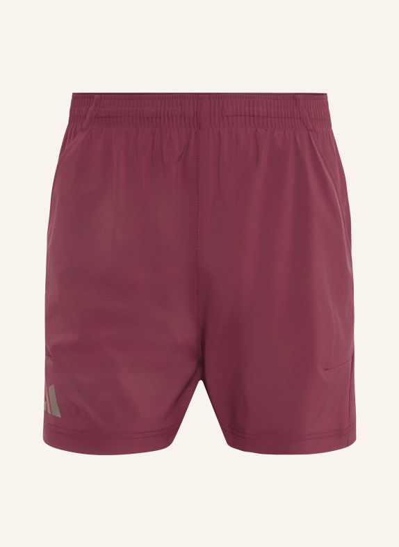 adidas Originals 2-in-1 tennisshort DONKERROOD / ZILVER