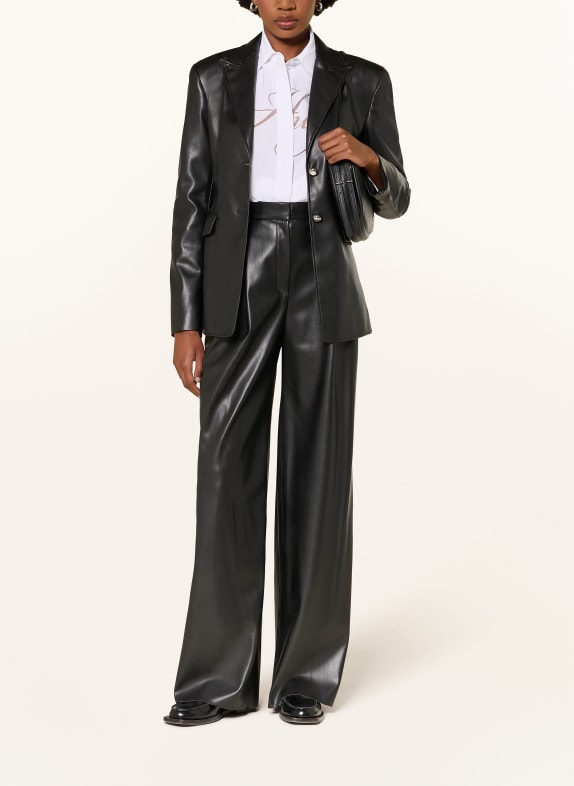 HUGO Blazer ASMALLA in leerlook ZWART