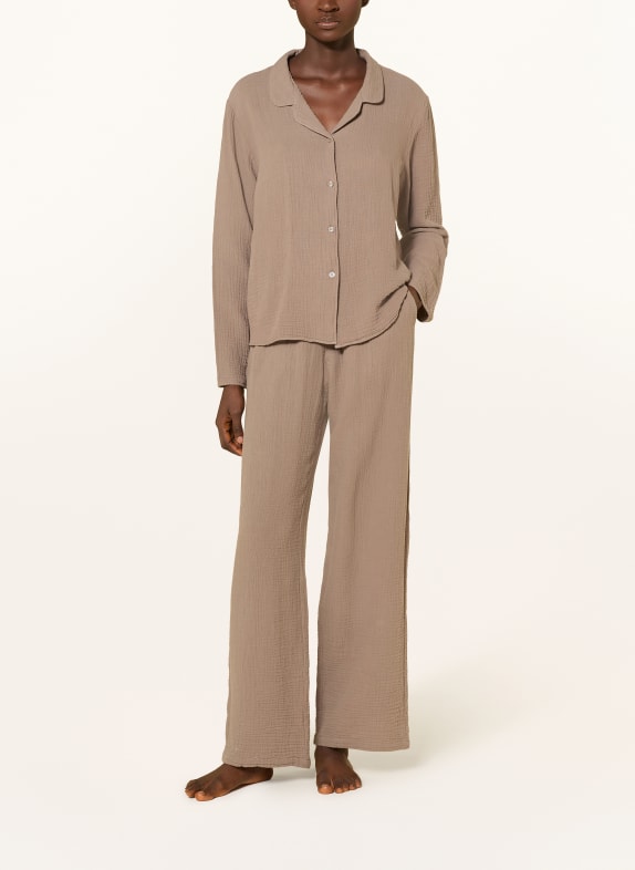 darling harbour Pyjamas i musselin TAUPE