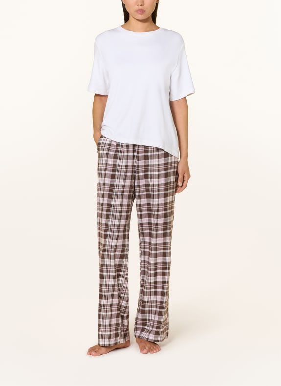 darling harbour Sovebukser i flannel BROWN