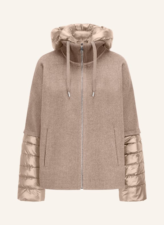 MILESTONE Jacke MSAZALEA im Materialmix CAMEL / BEIGE