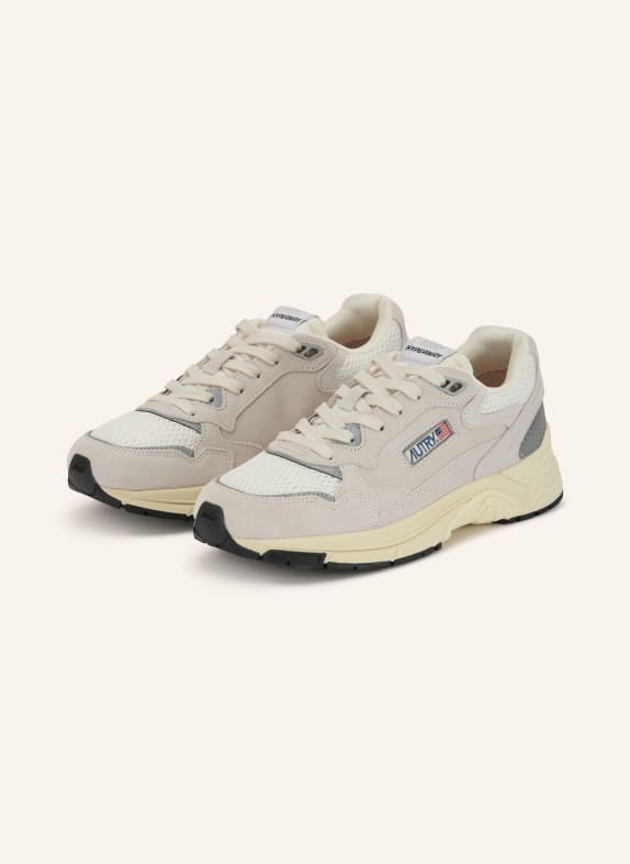 AUTRY Sneakersy HYPERWAY LOW UM BÍLÁ / STŘÍBRNÁ / SVĚTLE ŠEDÁ