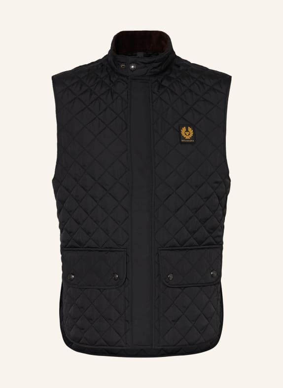 BELSTAFF Quiltet vest ICON SORT / LYSEBRUN