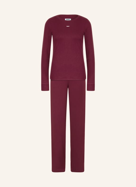 DKNY Schlafanzug DUNKELROT