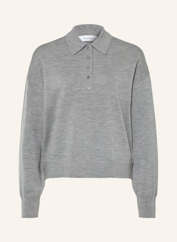 darling harbour Pull en laine mérinos GREY MELANGE