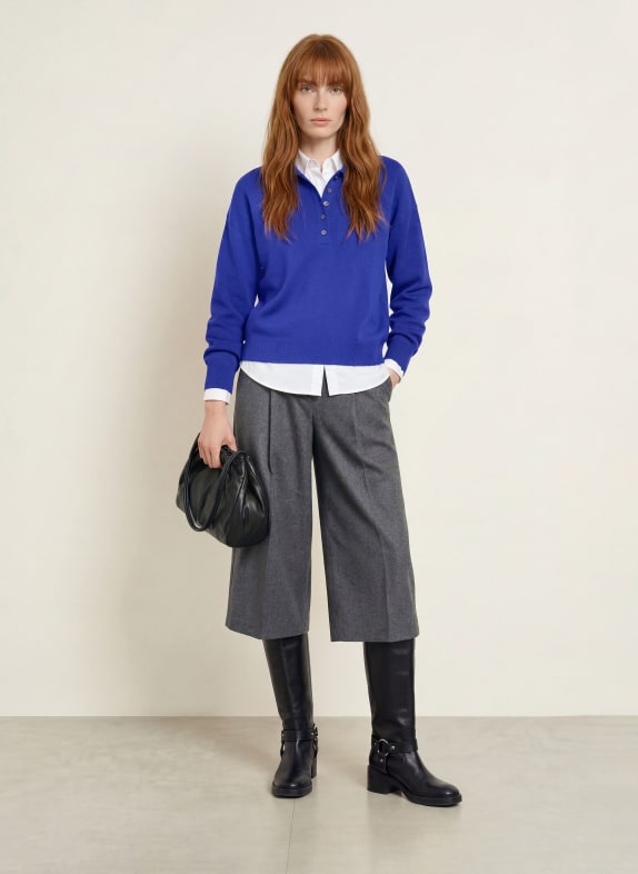 darling harbour Pullover aus Merinowolle COBALT BLUE