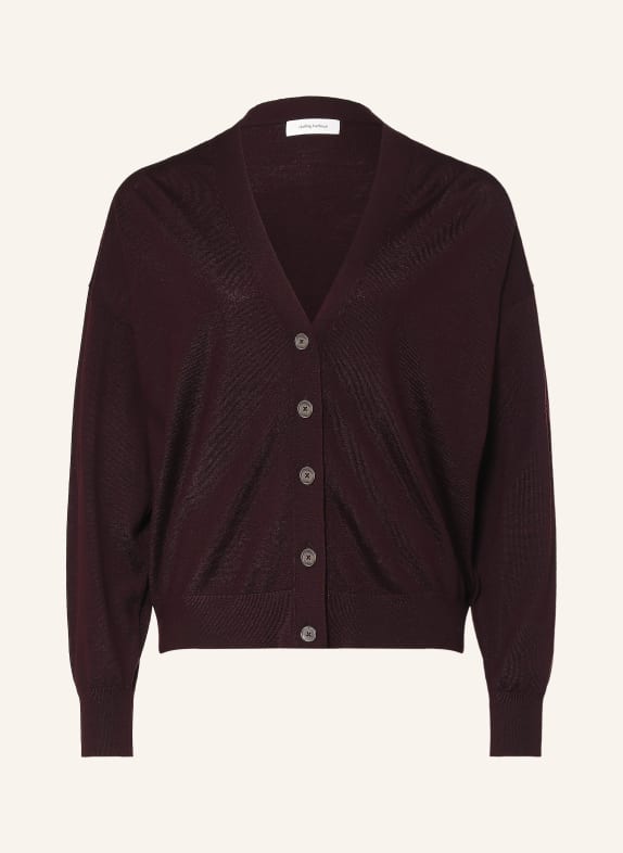 darling harbour Vest van merinowol PLUM