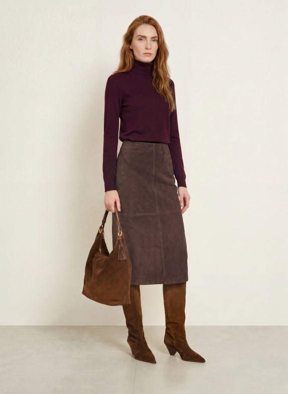 darling harbour Rollkragenpullover PLUM