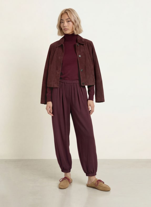 darling harbour Rollkragenpullover BURGUNDY