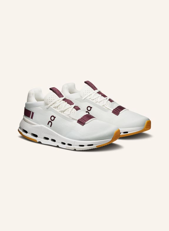 On CLOUDNOVA 2 Sneakers CREAM / DARK RED
