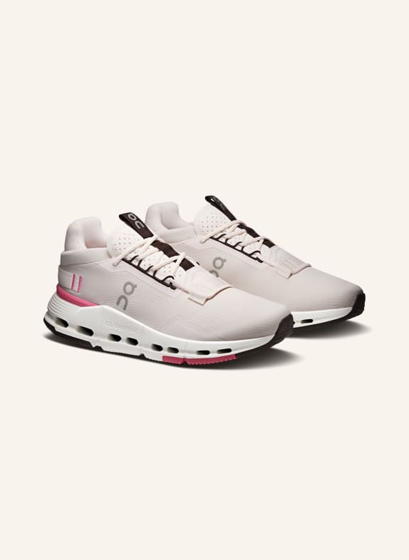 On CLOUDNOVA 2 Sneakers WHITE / BROWN / PINK