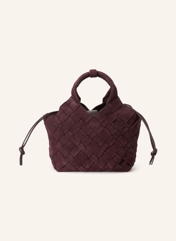 CALA JADE Sac à main MISU avec pochette ROUGE FONCÉ / OR