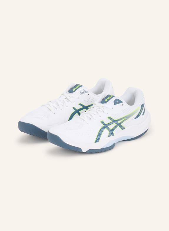 ASICS Indoorschoenen BEYOND FF 2 WIT / NEONGEEL / DONKERBLAUW