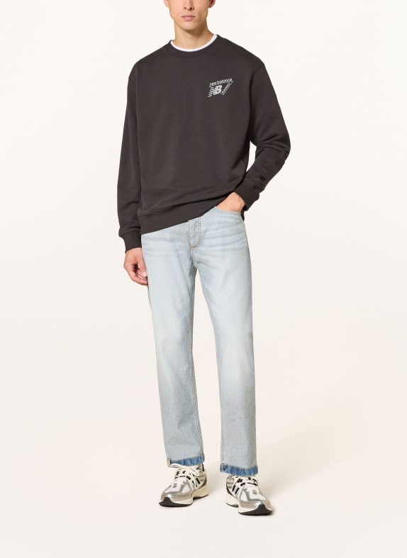 new balance Sweatshirt SCHWARZ / HELLGRAU