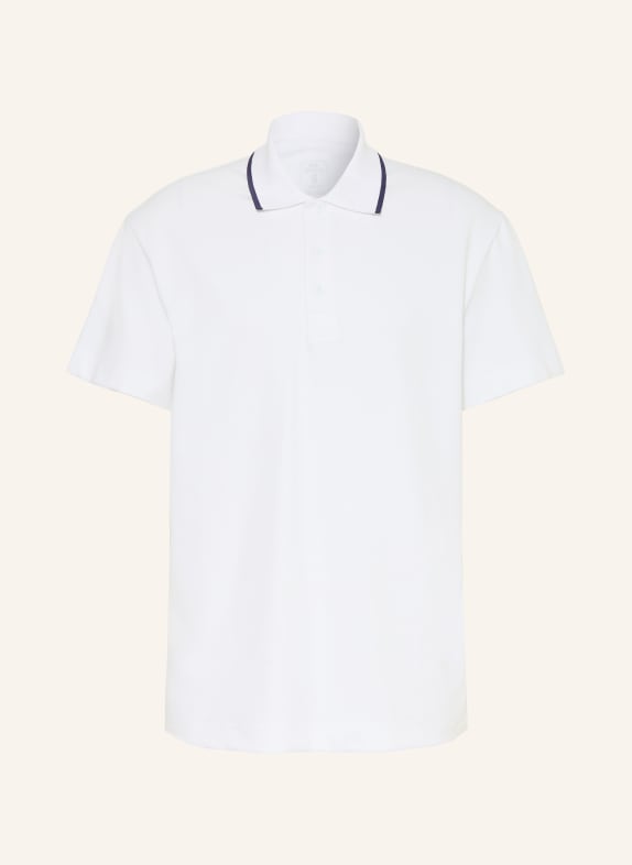 On Piqué-Poloshirt COURTSIDE WEISS / DUNKELBLAU