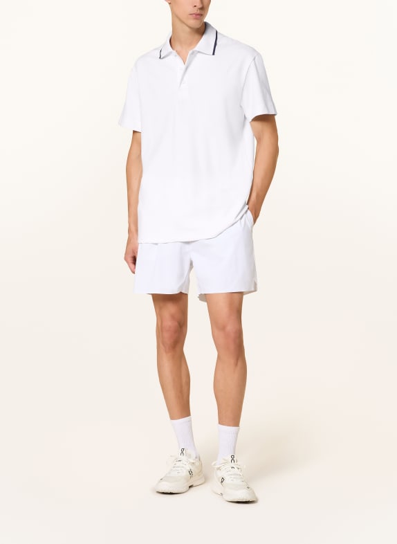 On Piqué-poloshirt COURTSIDE WIT / DONKERBLAUW