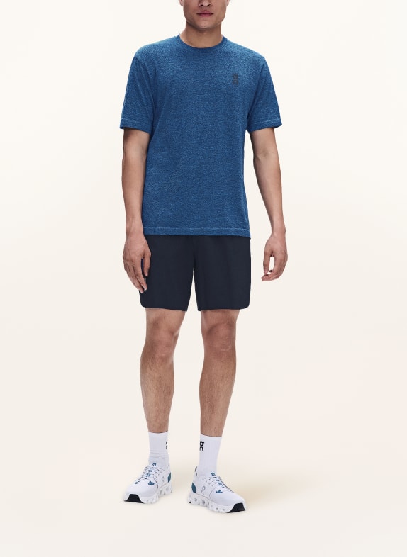 On T-shirt TRAIN FLEX-T BLAUW / ZWART