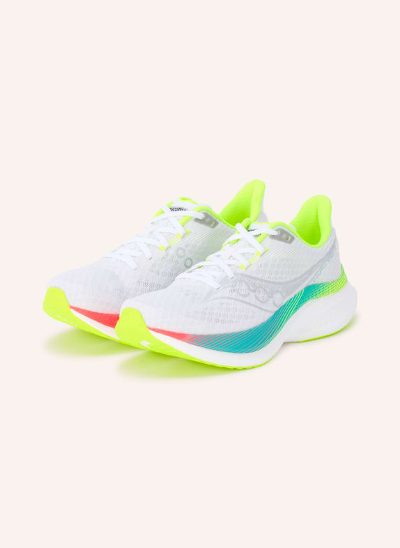 saucony Buty do biegania ENDORPHIN SPEED 5 BIAŁY / SREBRNY / JASKRAWY ŻÓŁTY