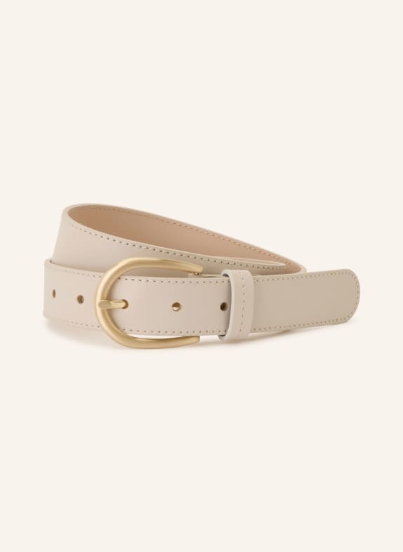 Condor Ledergürtel BEIGE / GOLD