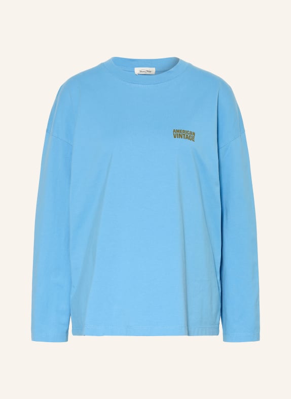 American Vintage Longsleeve GIXY HELLBLAU / OLIV