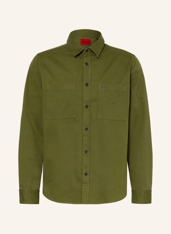 HUGO EGRIN Straight Fit Shirt OLIVE