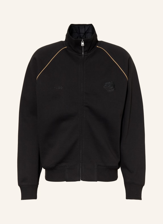 HUGO Munktröja DISLAN SVART / BEIGE