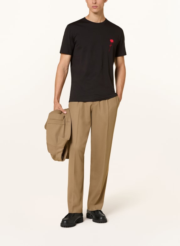 HUGO T-shirt DIFLOW ZWART